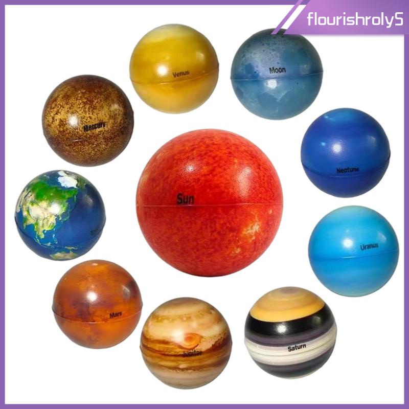 Solar System Planet Balls For Kids Set Of 10, Planet Bouncy Balls For ...