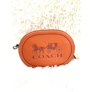 กระเป๋า Coach สะพายข้าง สีน้ำตาลส้มอิฐ ลายรถม้า สินค้าใหม่ ของแท้ 1000% (พร้อมส่ง ส่งฟรี!!)