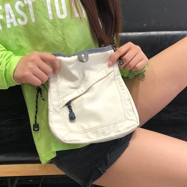 bag_1(BAG1653) H1กระเป๋าผ้าสะพายข้างสายเชือก Sacoche Bagแฟชั่น