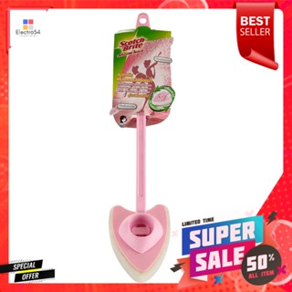 แปรงไนลอนขัดพื้น/ผนัง งานไร้ริ้วรอย SCOTCH-BRITE สีชมพูNYLON SCRUB CLEANING BRUSH FLOOR/WALL LIGTH SCOTCH-BRITE PINK