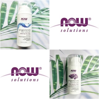 (NOW Foods®) Solutions Progesterone from Wild Yam Balancing Skin Cream 20 mg 85 g ครีมโปรเจสเตอโรน