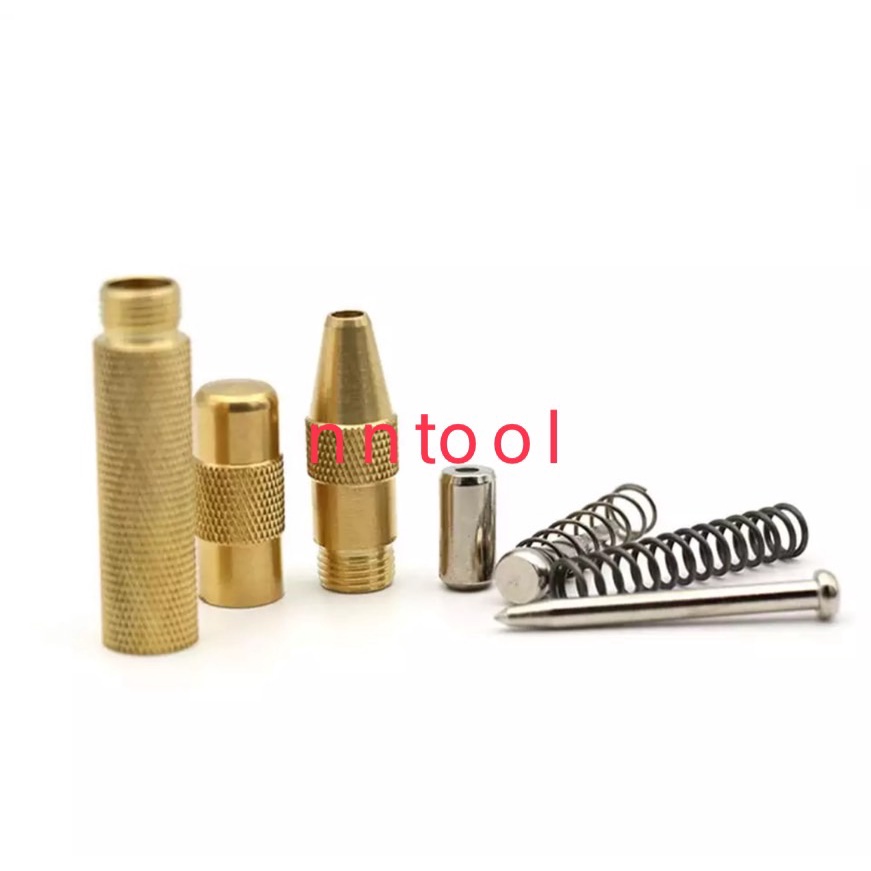 เหล็กตอกนำศูนย์ ปากกาตอกนำศูนย์ กดลงชิ้นงาน เหล็กส่ง  แบบอัตโนมัติ มีด้ามกด งาน เหล็ก งานไม้ อลูมิเนียม PVC พลาสติกหุ้ม - รูปที่ 3