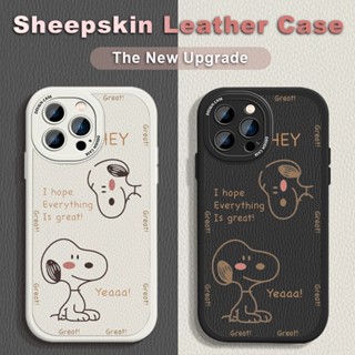 สําหรับ iPhone 13 12 Pro Max Mini เคสน่ารักการ์ตูน(วาดด้วยมือสนูปปี้)หนังนิ่มฝาหลังซิลิโคนเหลวการป้องกันกล้องเคสโทรศัพท์