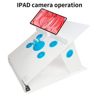 ▲☼๑Laparoscopic Simulation Training Box Surgical Practice Teach Tool Laparoscopy Trainner Foldable Case With Built-in Li