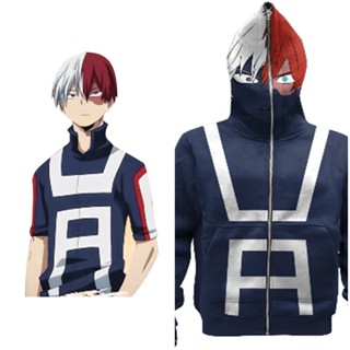 Uyoiun Todoroki เสื้อกันหนาว เสื้อฮู้ดดี้ พิมพ์ลายอนิเมะ 3D แบบสวมหัว แนวสตรีท ลําลอง สําหรับผู้ชาย ผู้หญิง