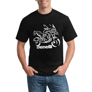 เสื้อตราหานคู่ เสื้อวินเทจผญ เสื้อยืด ผ้าฝ้าย พิมพ์ลาย Benelli แฟชั่นยอดนิยม สําหรับคู่รัก เสื้อทหาร