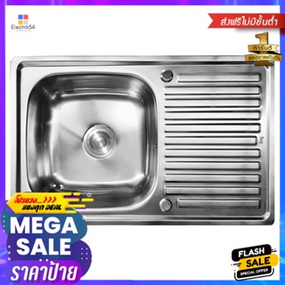 ซิงค์ฝัง 1หลุม 1ที่พัก LINEA VIVA S80 สเตนเลสBuilt-in Sink 1B1D LINEA VIVA S 80 SS