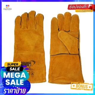 ถุงมือหนังหนาทนความร้อน YAMADA 18 นิ้ว สีน้ำตาลHEAT-RESISTANT LEATHER GLOVES YAMADA 18IN BROWN