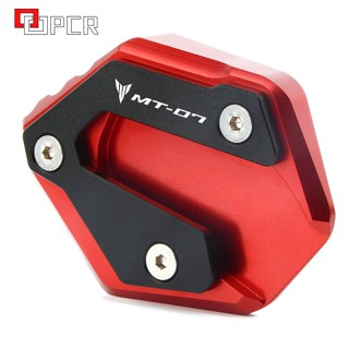 LOGO MT-07 Side Stand extension Enlarge Plate Pad For Yamaha MT07 MT 07 2014-2021 2019 2018