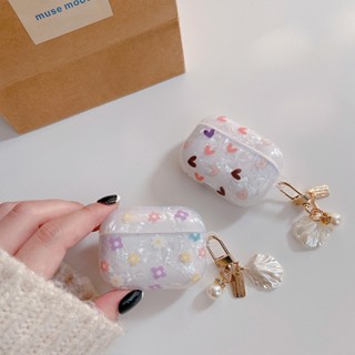 Mango เคสหูฟัง ลายดอกไม้ หัวใจ ขนาดเล็ก สําหรับ AirPods 1 2 3 Pro Gen 2 3 2nd 3rd