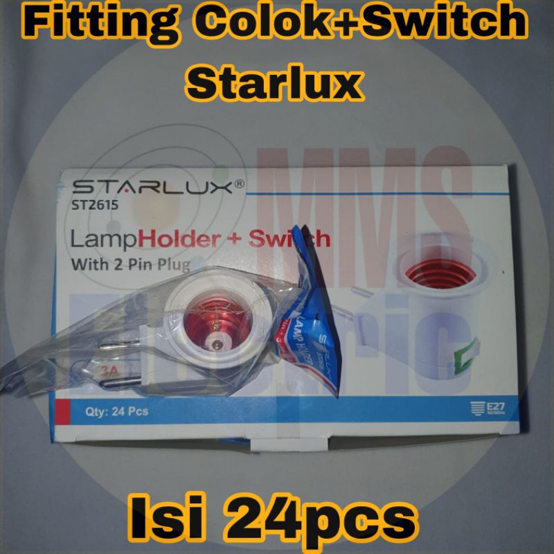 ข้อต่อปลั๊ก Starlux/Linux + สวิตช์ 24 ชิ้น