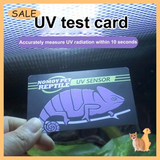 Zhin การ์ดทดสอบรังสียูวี 10 วินาที ใช้ซ้ําได้ อุปกรณ์เสริม สําหรับสัตว์เลื้อยคลาน ตู้ปลา