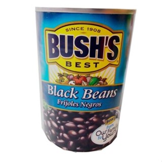 Bushs Best Black Beans 425g ถั่วดำใส่ซอส ถั่วกระป๋อง ถั่ว ถั่วผสมซอส