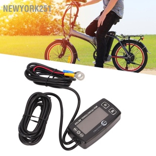 Newyork251 เครื่องวัดรอบเครื่องยนต์ Abs และโลหะ พร้อมหน้าจอ Led กันน้ํา สีดํา สําหรับจักรยานไฟฟ้า