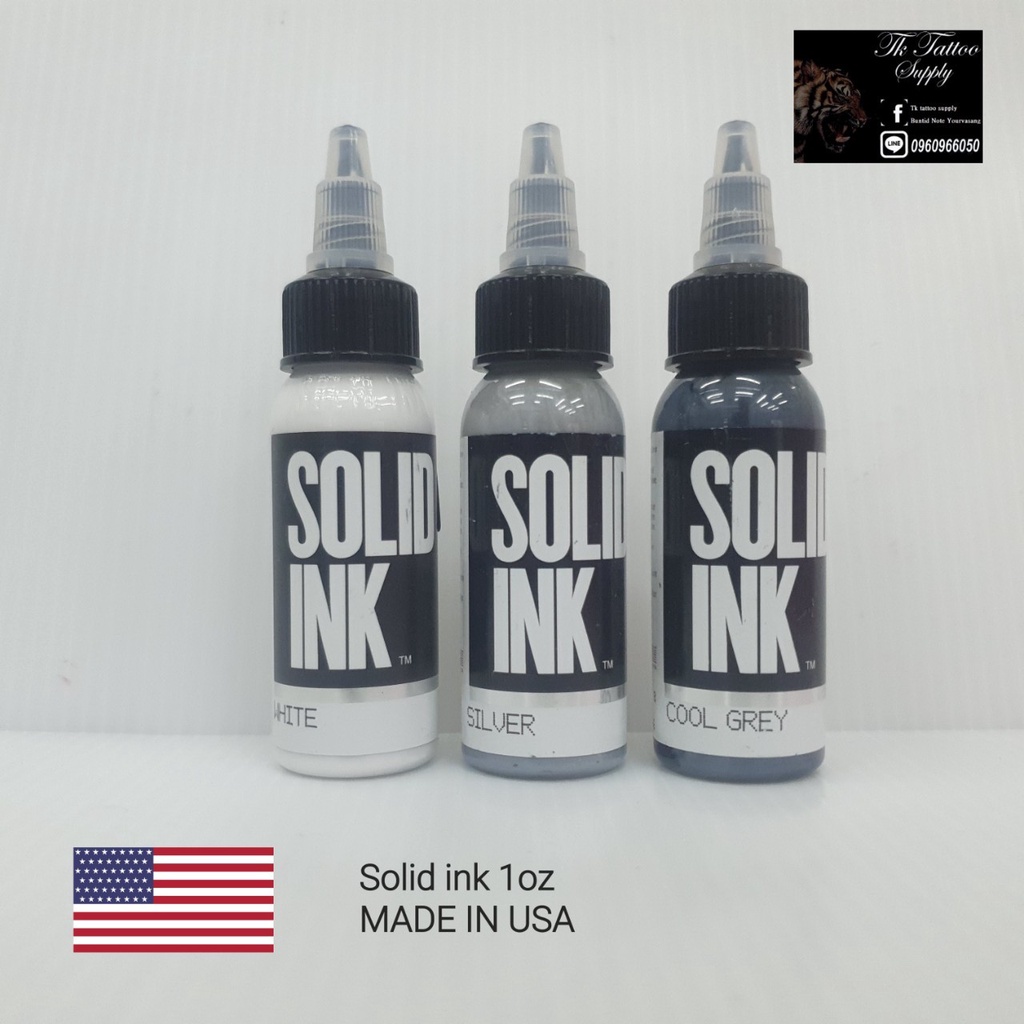 SOLID INK 1OZ. หมึกแท้usaมีหลายเฉด ขนาด30มิล - tktattoosupply - ThaiPick