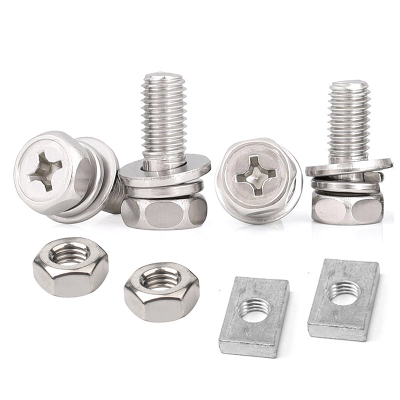 2 Set Universal Motorcycle Scooter ATV Dirt Bike Battery Terminal Nut and Bolt Screws M5x10mm M6x12m