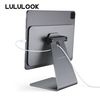 Lululook Magnetic Desktop Holder Tablet Stand For 11 12.9 inch iPad Pro Air 5 Aluminium Stand 360 Degree Rotation Magnet