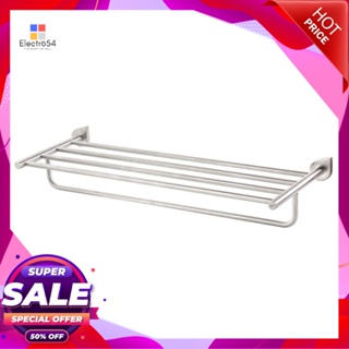 ชั้นวางพร้อมราว DW-5112 สเตนเลสTOWEL RACK WATSON DW-5112 STAINLESS STEEL