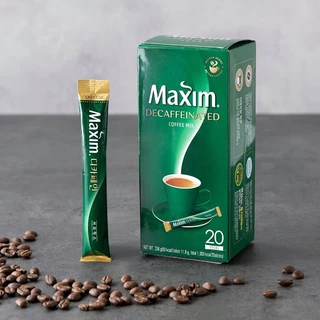 [ของแท้] 맥심디카페인 Maxim Decaffeinated Coffee (กาแฟ 3 in 1 สูตรไม่มีคาเฟอีน 20 ซอง) 236g