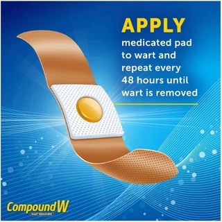 Compound W® Wart Remover Maximum Strength One Step Pads แผ่นแปะ กันน้ำ