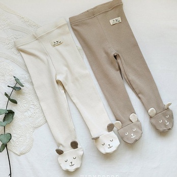 Jenny Home-ถุงน่องเลกกิ้ง ลายกระต่ายหมีน่ารัก สามมิติ แฟชั่นฤดูใบไม้ผลิ และฤดูหนาว สําหรับเด็ก 0~2 ปี