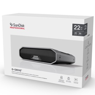 SanDisk Professional 22TB G-DRIVE Enterprise-Class USB 3.2 Gen 2 External Hard Drive (SDPHF1A-022T-SBAAD) ประกัน 3 ปี