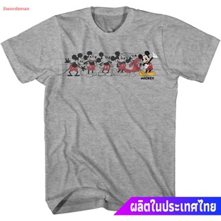 เสื้อยืดกีฬา Mickey Mouse Graphic Tee Classic Vintage Disneyland World Adult Tee Graphic T-Shirt For Men Tshirt Clothing