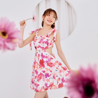 Bee-blossom mini dress