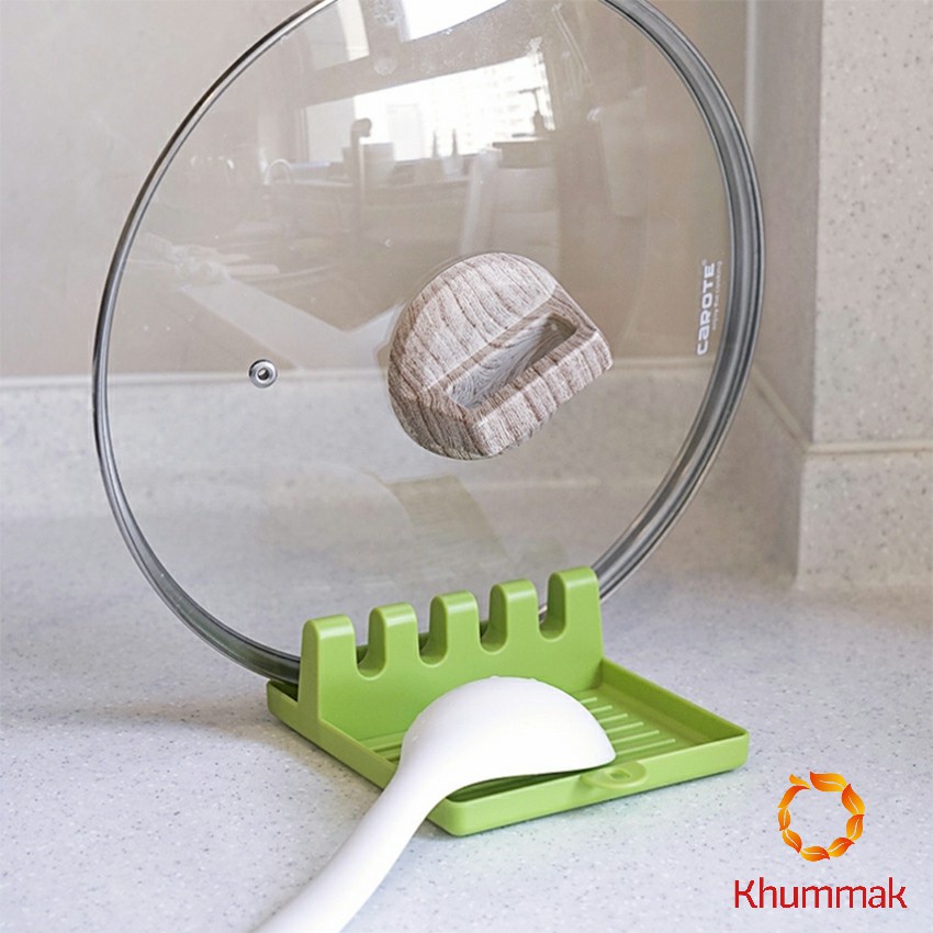 Khummak ที่วางช้อนซุป ที่ครอบหม้อ ที่ใส่พลาสติก อเนกประสงค์  Kitchen shelf ราคา ถูกที่สุด ดีลบีเคเค แกลเลอรีภาพที่ 7