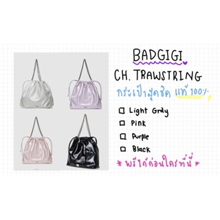 แท้100%] BADGIGI CH. TRAWSTRING BAG พร้อมส่ง ❤️🇰🇷