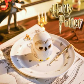 🪄 preorder ‧⁺🦉 𝗛𝗮𝗿𝗿𝘆 𝗣𝗼𝘁𝘁𝗲𝗿 𝗛𝗲𝗱𝘄𝗶𝗴 𝗣𝗹𝗮𝘁𝗲 จานเซรามิค นกฮูก เฮดวิก แฮร์รี่ ถาดใส่เครื่องประดับ จานใส่ขนม จานน่ารัก ของขวัญ