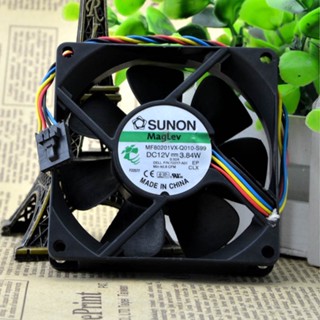 80mm server fan SUNON MF80201VX-Q010-S99 8020 cooling fan with 12V 3.84W 80*80*20mm 4wires 5Pin 725Y7