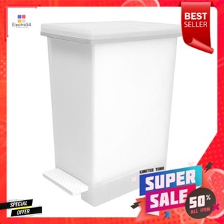 ถังขยะเหยียบ ACCO SAAN ขนาด 20L สีขาวขุ่นSQUARE DUSTBIN PEDAL ACCO SAAN 20L WHITE