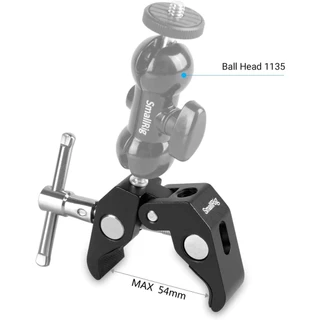 SmallRig Super Clamp(2 Pack) Magic Arm Clamp for DJI Ronin, Camera Monitor, LED Light 2058