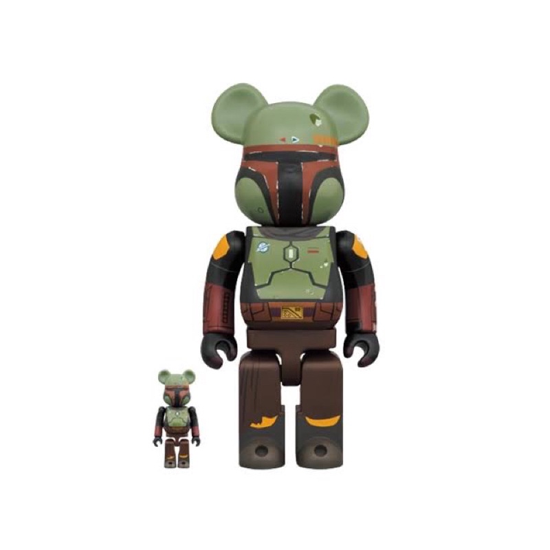 ใหม่พร้อมส่ง ของแท้ BE@RBRICK Boba Fett (Recovered Armor) 400%+100%