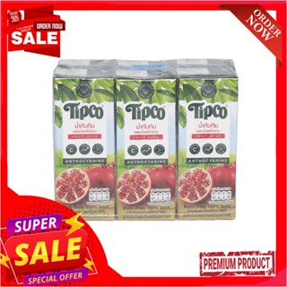 ทิปโก้น้ำทับทิม100% 200มล.X6TIPCO POMEGRANATE100% 200MLX6