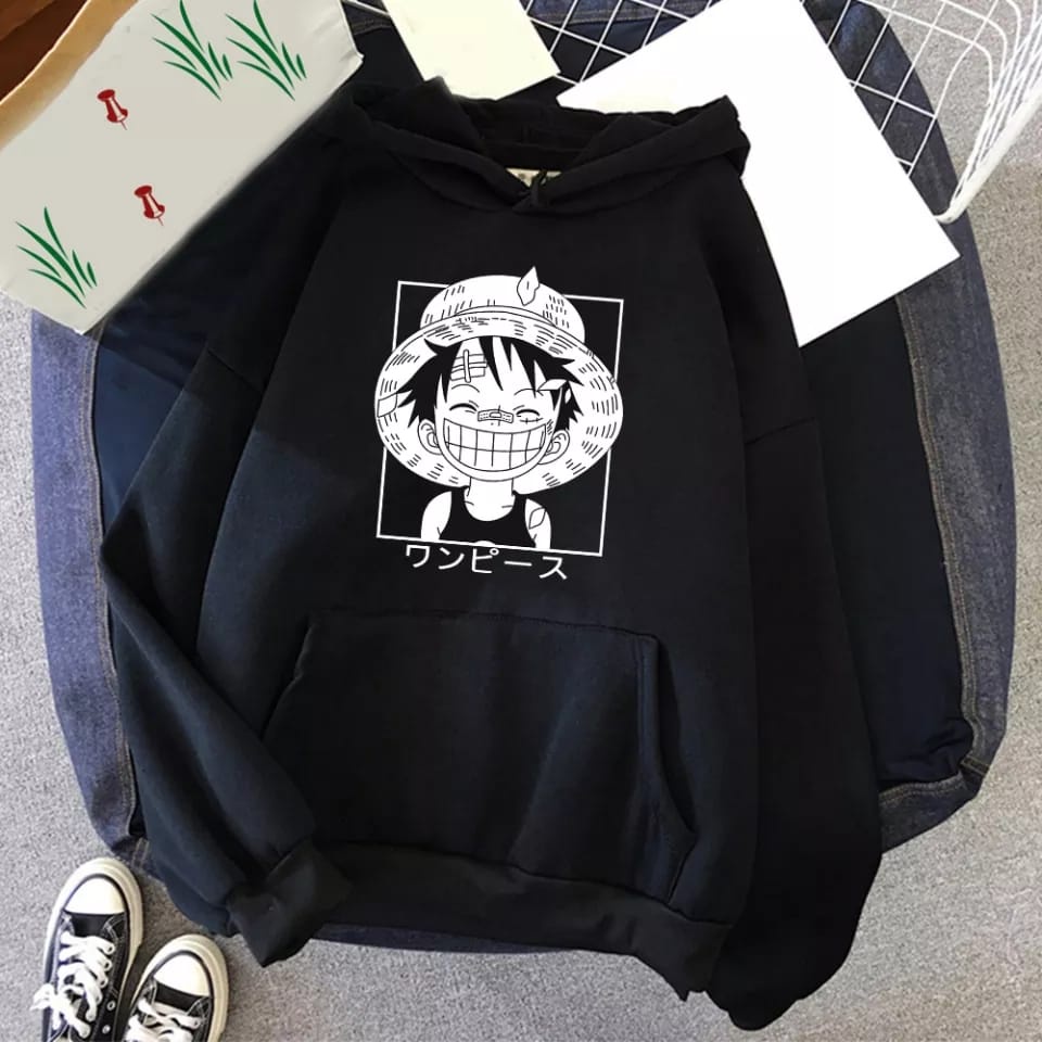 Harvional Hoodie Anime Luffy One Piece Hat Size M - XXL