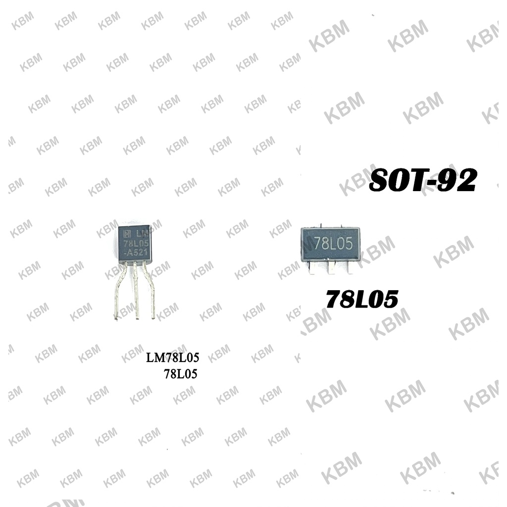 Transistor ทรานซิสเตอร์ 78L05 LM78L05 ขาสั้น SOT-89 CJ78L05