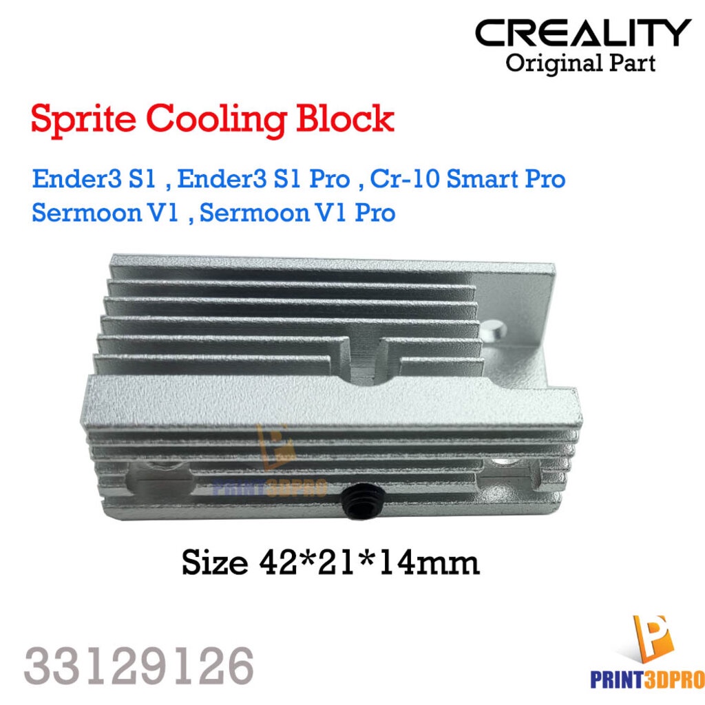 3D Printer Part Creality Sprite Cooling Block , Heat Sink For Ender3 S1