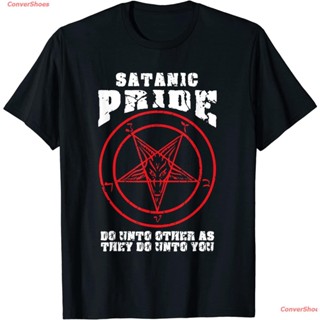 เสื้อยืดแขนสั้น Satanic Pride Satan Satanism saying Baphomet devil Design T-Shirt Short sleeve T-shirts