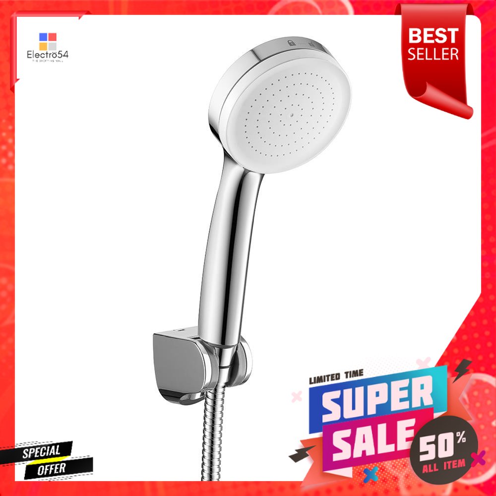 ชุดฝักบัวสายอ่อน 1 ระดับ COTTO รุ่น ZH020(HM) สีโครมHAND SHOWER SET 1 -FUNCTION COTTO ZH020(HM) CHRO