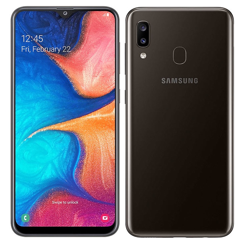 ของแท้ 100 %Samsung Galaxy A20 A205F โทรศัพท์มือถือปลดล็อก Octa Core 13MP กล้อง6.4 ''ลายนิ้วมือ NFC 3GB RAM 32GB ROM Dua #8