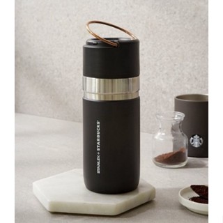 🎀【SALE!!! พร้อมส่ง】 2020 แก้วสตาร์บัคส์เกาหลี Starbucks Korea SS Black &amp; Gold Stanley Thermos 500ml/ 17oz