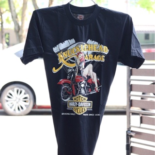 Tee เสื้อสาวอวบ HH เสื้อยืดharley davidsonผ้านุ่มคอฟิตไม่มีข้างcotton100%ไซส์SMLมีมากกว่า40แบบ คอกลม