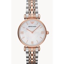 Emporio Armani  AR1683  Womens Two-Hand Rose Gold-Tone Steel Watch