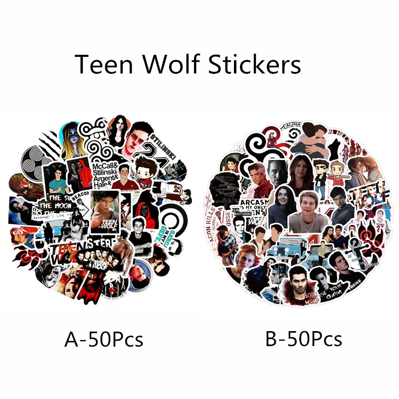 สติ๊กเกอร์ Teen Wolf 2stlye 50 ชิ้น/เซ็ต TV Series รูปลอกกันน้ํา