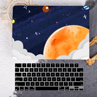 เคสพลาสติกแข็ง ลายภาพวาดอวกาศ พร้อมแถบสัมผัส สําหรับ compatible for MacBook Pro 13 นิ้ว Case 2020 Release A2338M1 A2251 A2289 Pro 13 A1706 A1989 A2159 Air 13 A2179 A2337