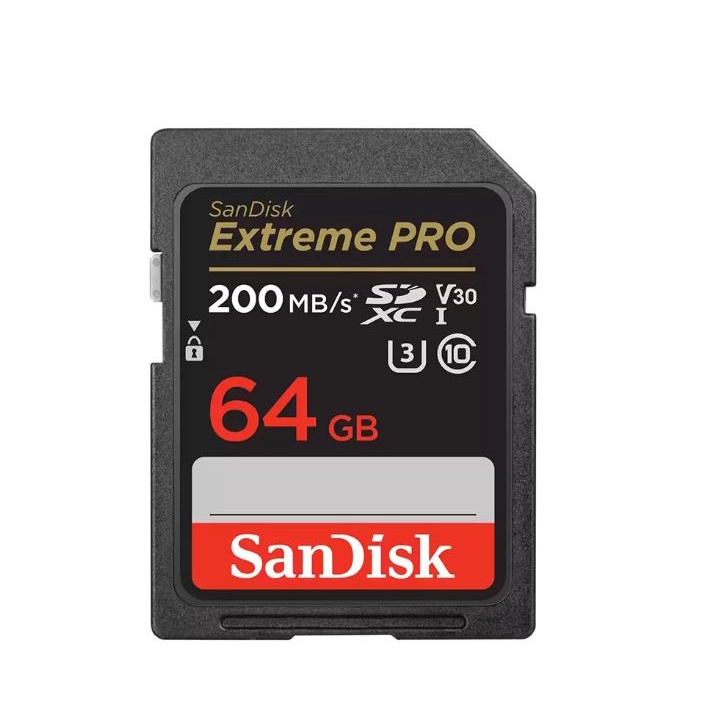 64 GB SD CARD (เอสดีการ์ด) SANDISK EXTREME PRO SDXC UHS-I CARD (SDSDXXU-064G-GN4IN)