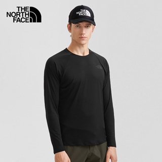 THE NORTH FACE M EA BIG PINE L/S CREW - AP - TNF BLACK เสื้อยืดแขนยาว เสื้อยืด เสื้อผ้าผู้ชาย