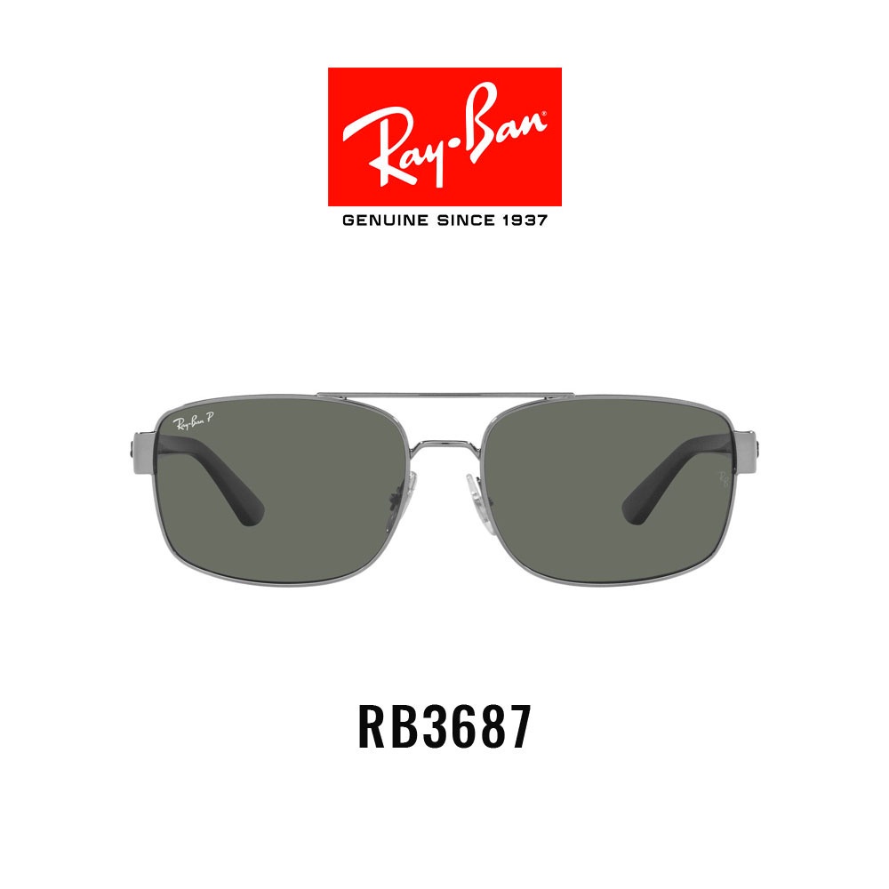 レイバン rayban 未使用 rb3687 サングラ ブラック ポラライズド alpha